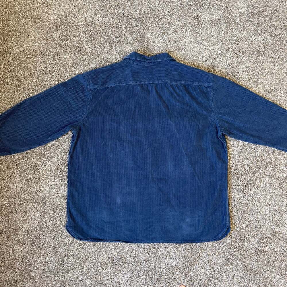 Levi’s Jackson Worker Corduroy Overshirt Navy Blue XL - Picture 3 of 8